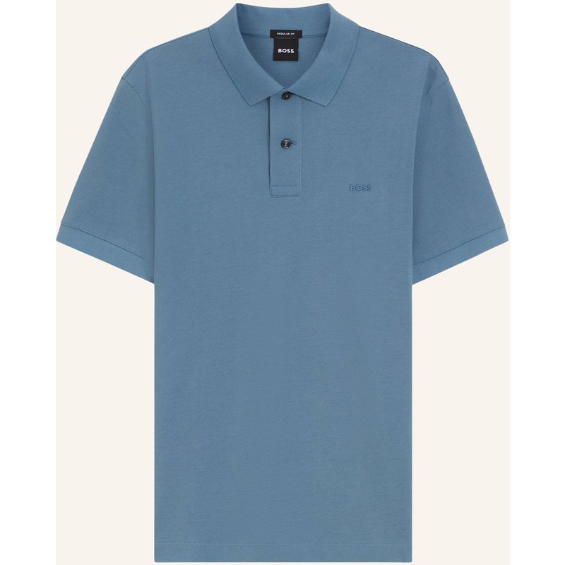 Boss Piqué-Poloshirt Pallas Regular Fit blau