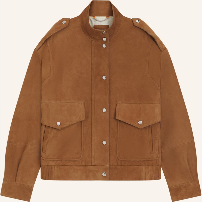 Boss Leather C_Sabea Relaxed Fit braun