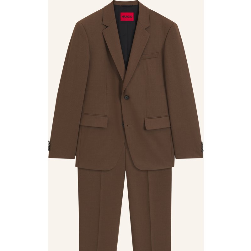 Hugo Anzug Henry-Getlin Extra Slim Fit braun