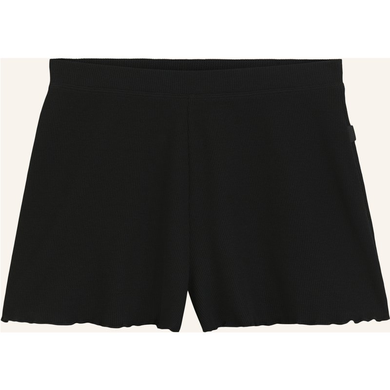 Boss Pyjamas Bottoms Cosy Waffle_Shorts schwarz