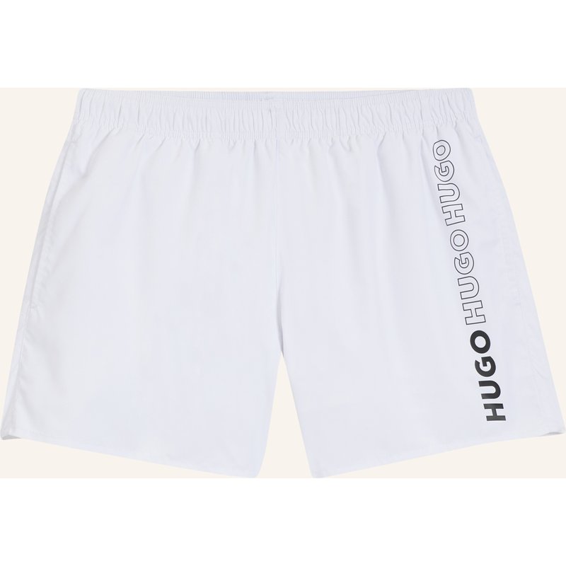 Hugo Badeshorts Tiki weiss
