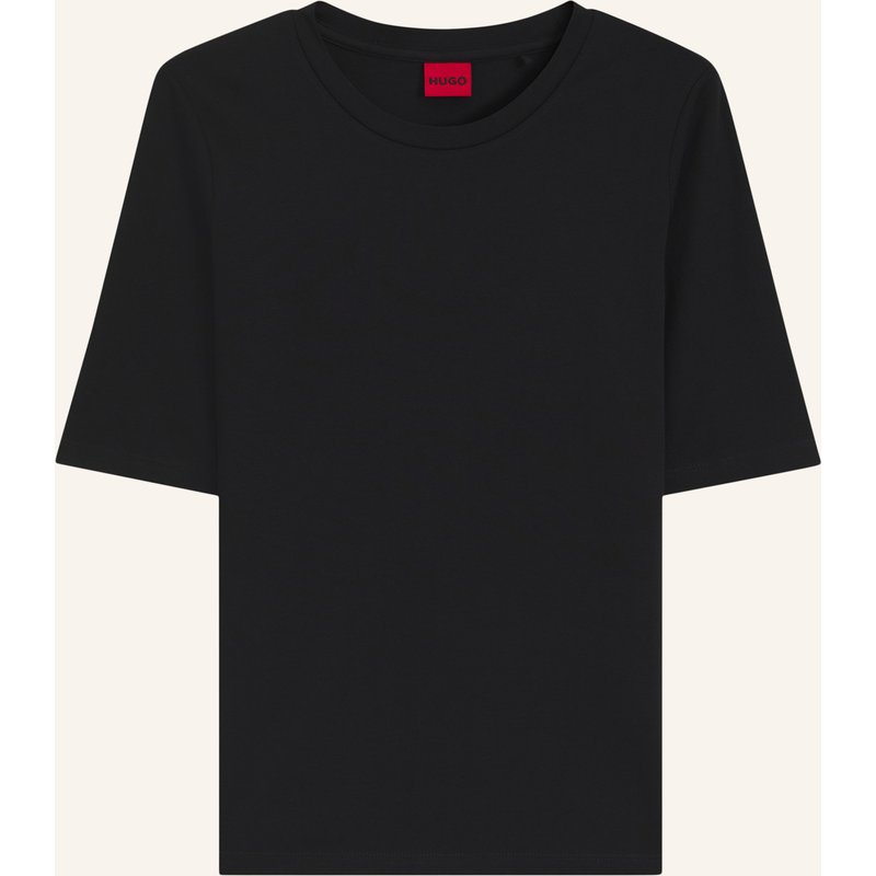 Hugo T-Shirts Darnelia Slim Fit schwarz
