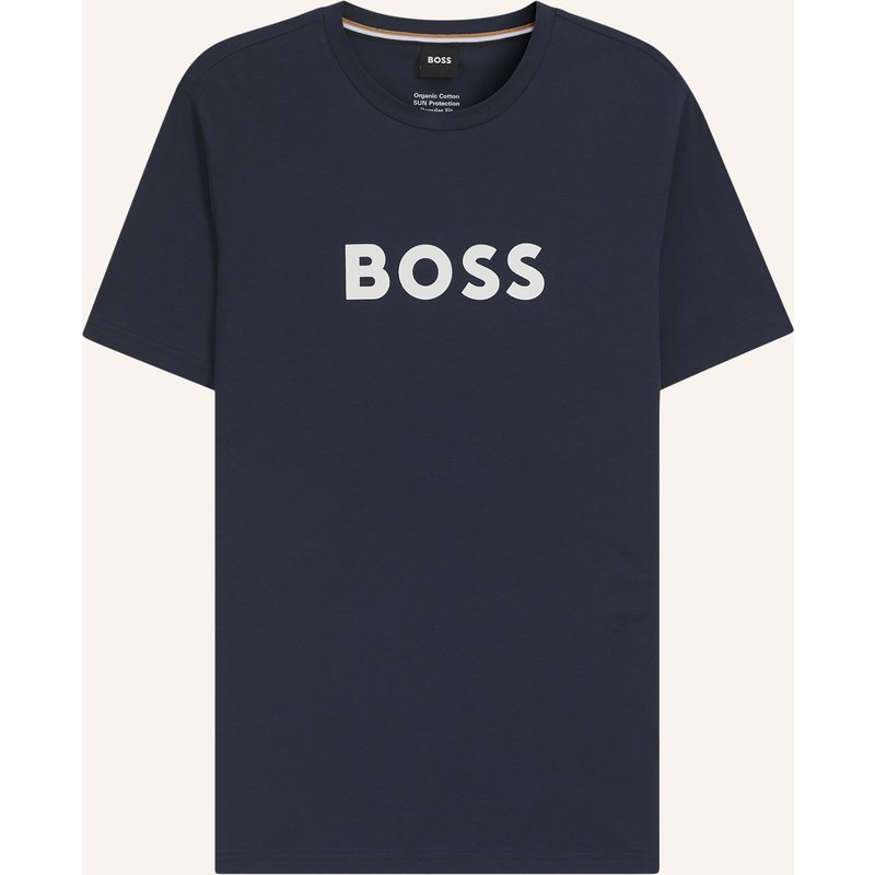 Boss Strand-Oberteil T-Shirt Rn Regular Fit blau