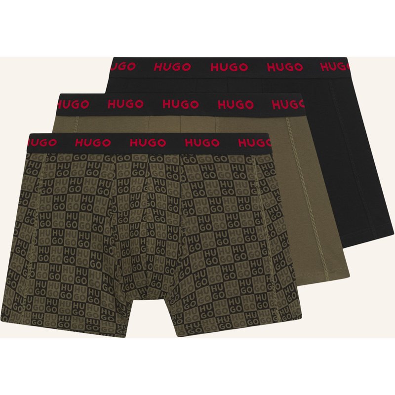 Hugo Boxershort Boxerbr Trplt Design gruen