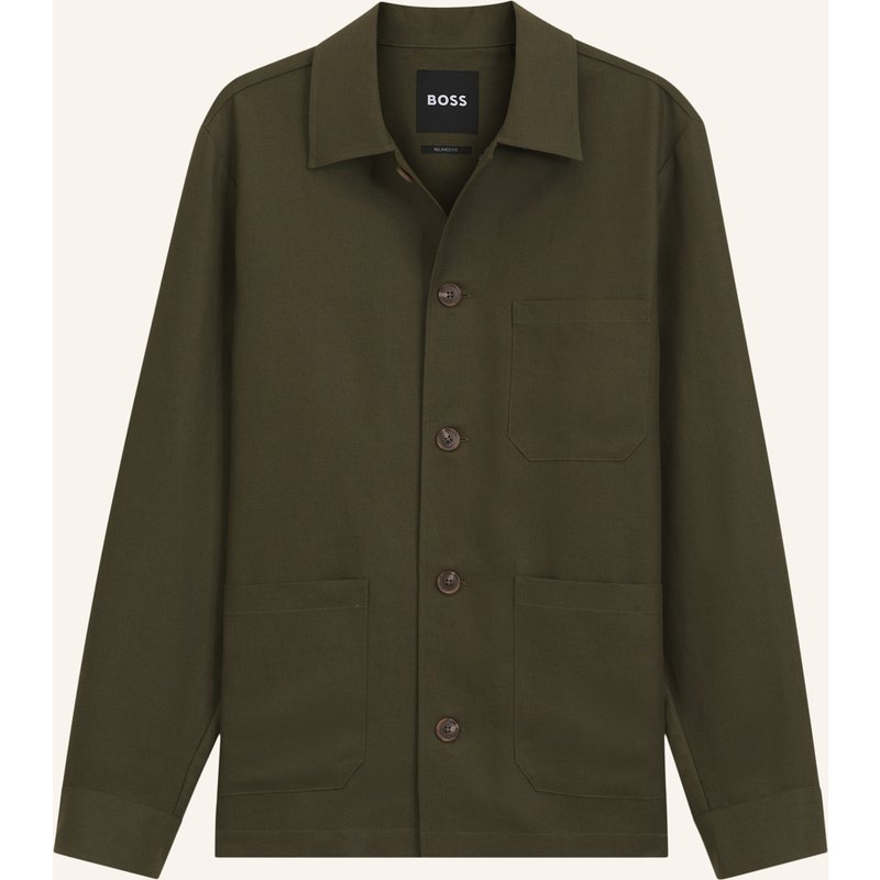 Boss Hemd H-Cai-K-3p-262 Relaxed Fit gruen