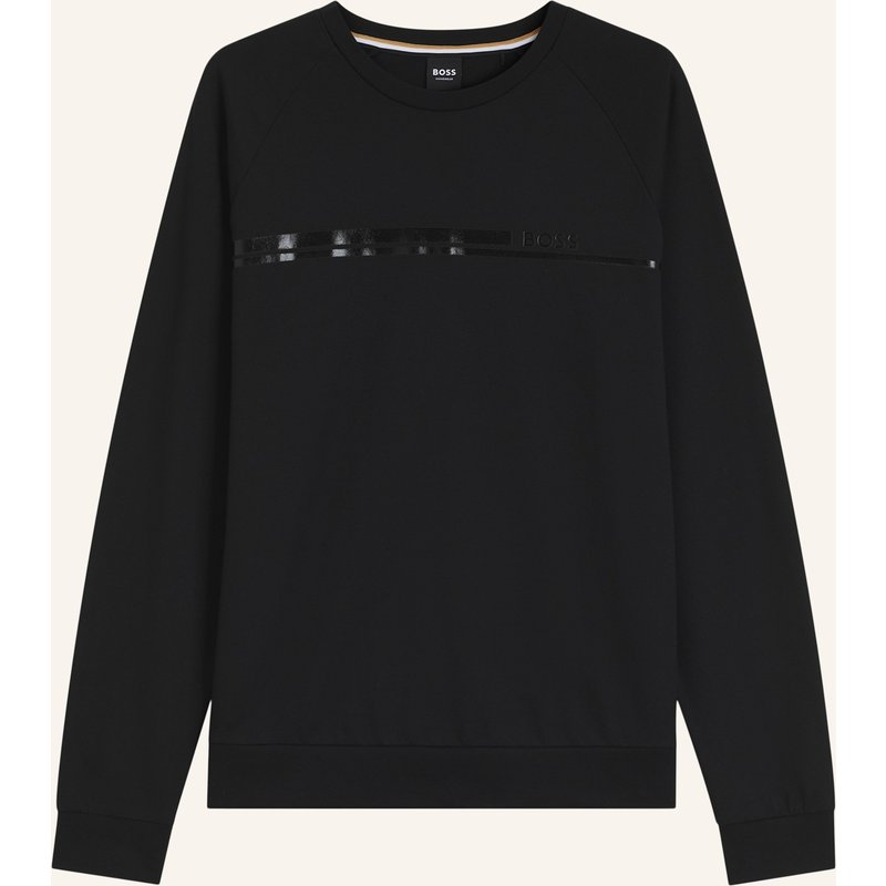 Boss Loungewear Oberteil Authentic Sweatshirt Regular Fit schwarz