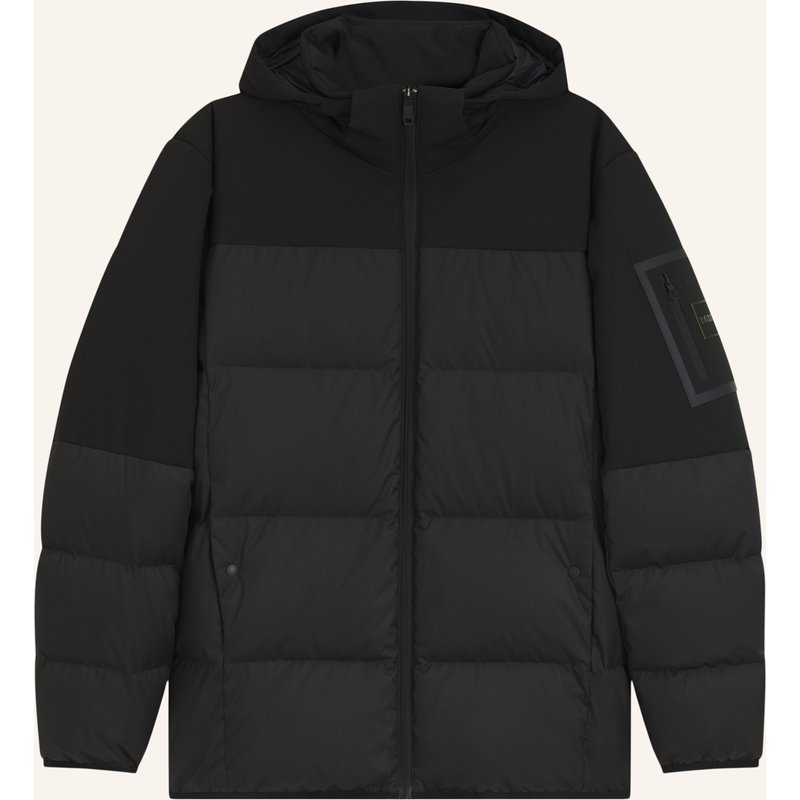 Boss Daunenjacke Block Mit Abnehmbarer Kapuze schwarz