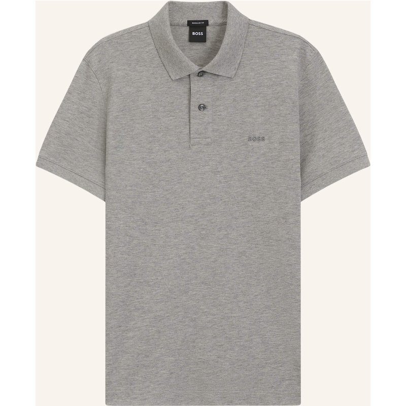 Boss Piqué-Poloshirt Pallas Regular Fit grau