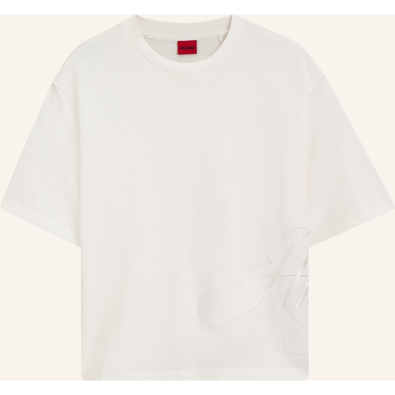 Hugo T-Shirts Duslant Relaxed Fit weiss