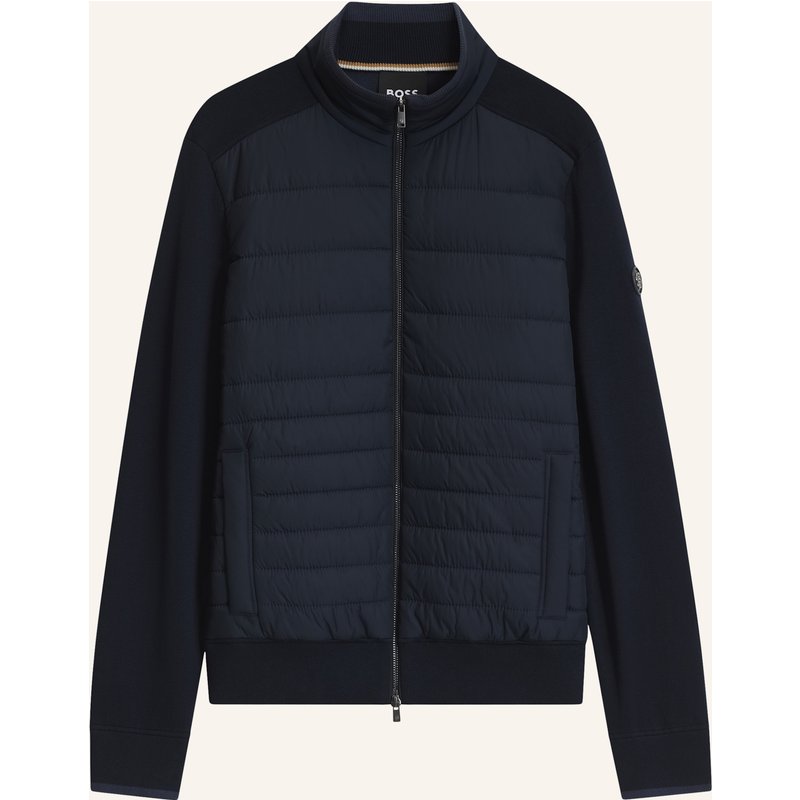Boss Strickjacke H-Facente Regular Fit blau