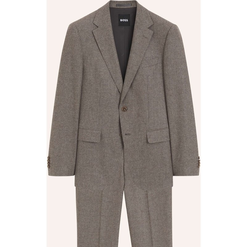 Boss Anzug H-Huge-2pcs-263 Slim Fit braun
