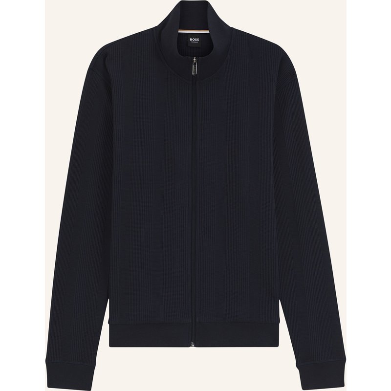 Boss Loungewear Jacke Structure Zip Jacket Regular Fit blau