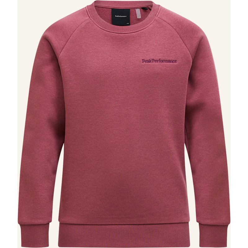 Peak Performance Jr Original Small Logo Crew Sweatshirtpullover rot
