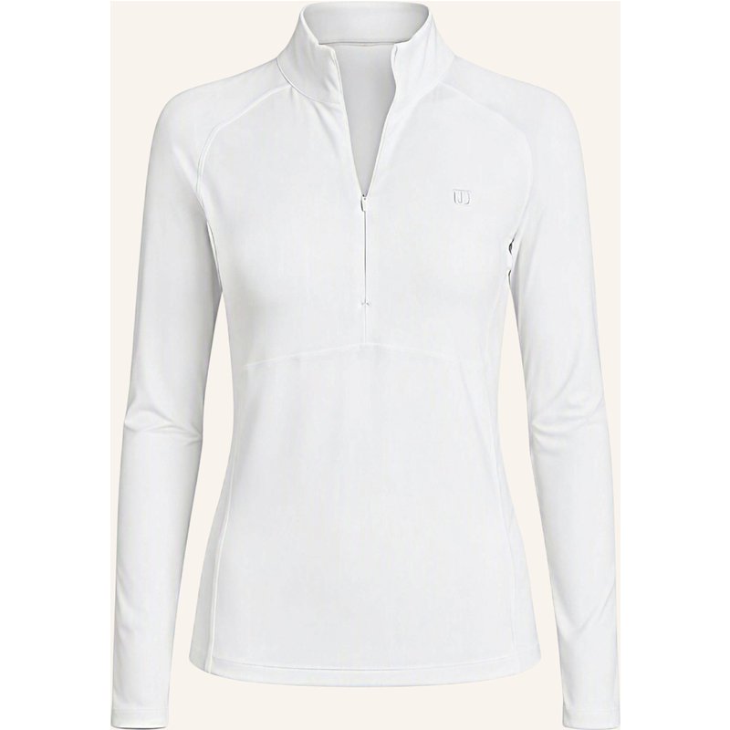 Wilson Langarmshirt Baseline Half-Zip weiss