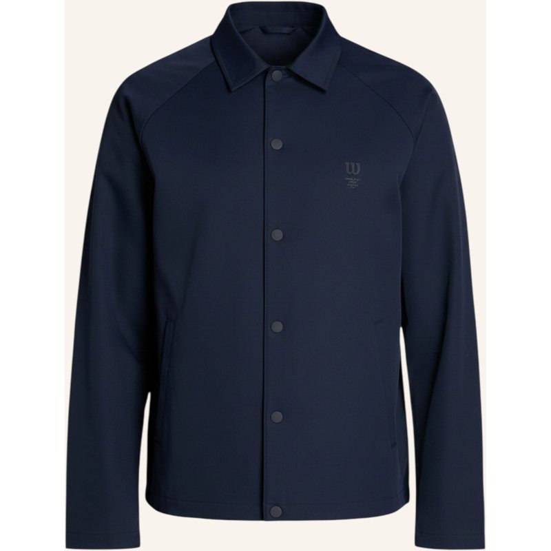 Wilson Sportjacke M Shirt Jacket blau