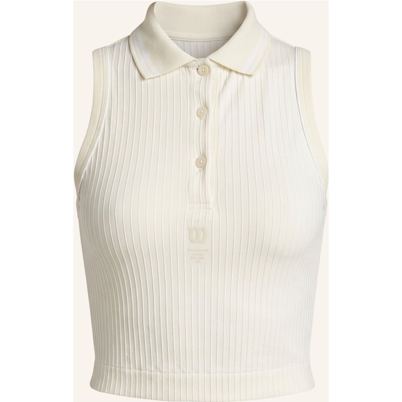 Wilson Top W Topspin Seamless Polo Se 2.0 beige