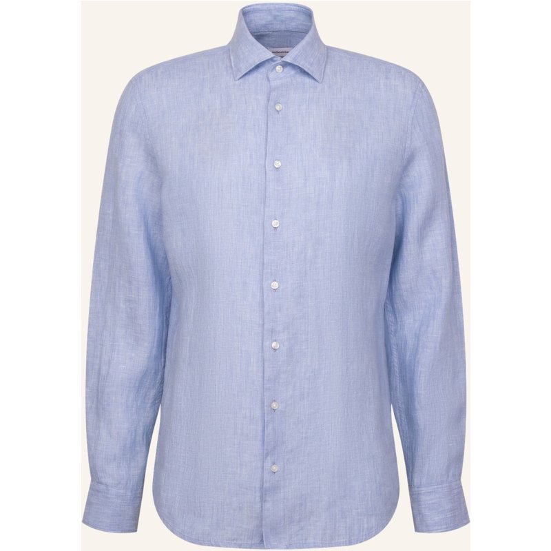 Seidensticker Leinenhemd Slim Fit blau