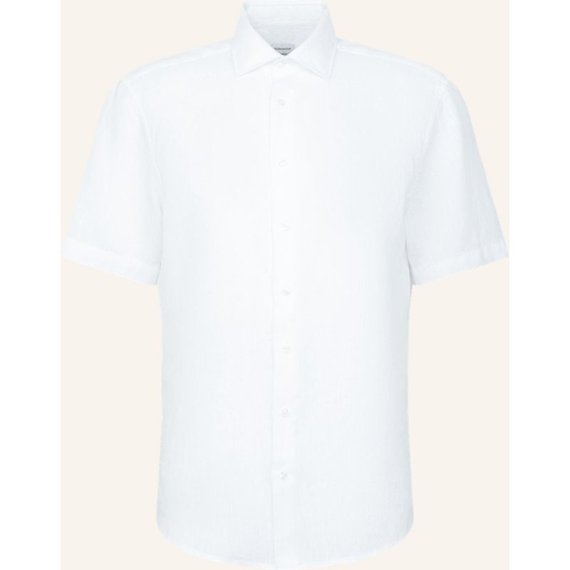 Seidensticker Leinenhemd Regular Fit weiss