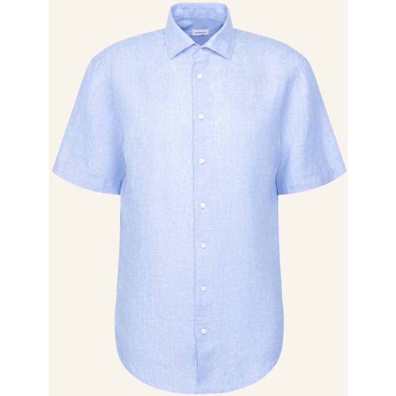 Seidensticker Leinenhemd Regular Fit blau