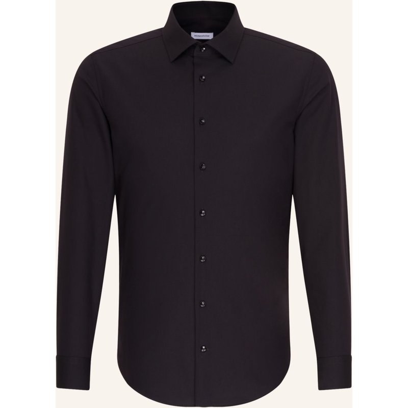 Seidensticker Business Hemd Slim Fit schwarz