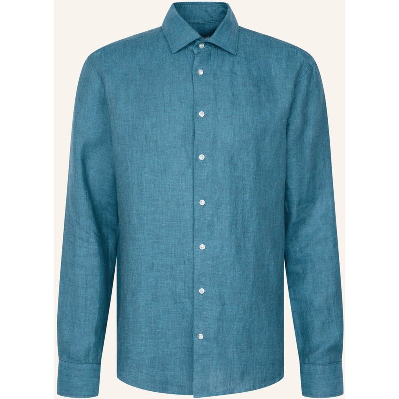 Seidensticker Leinenhemd Regular Fit blau