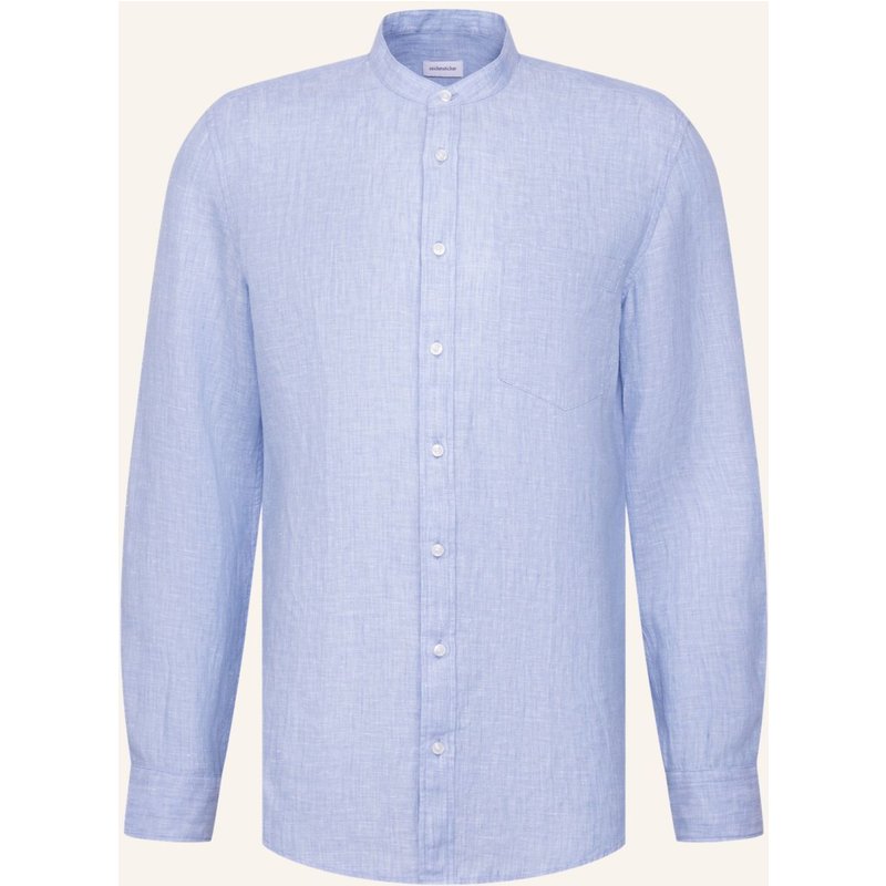 Seidensticker Leinenhemd Slim Fit blau