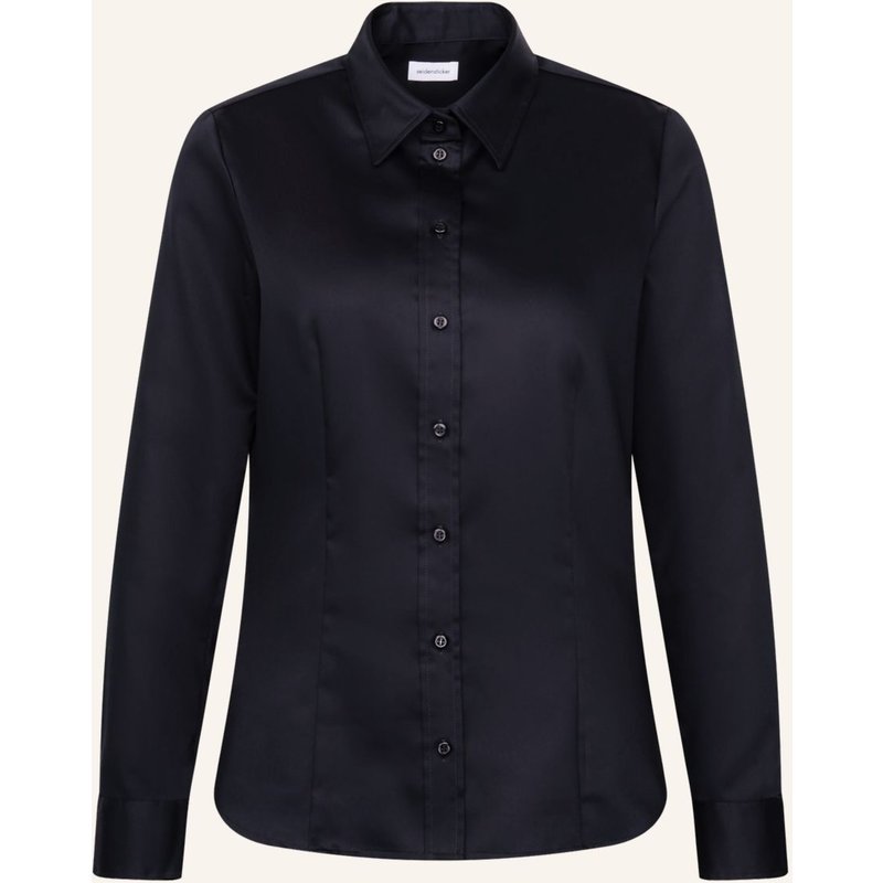 Seidensticker Hemdbluse, Klassische Bluse schwarz