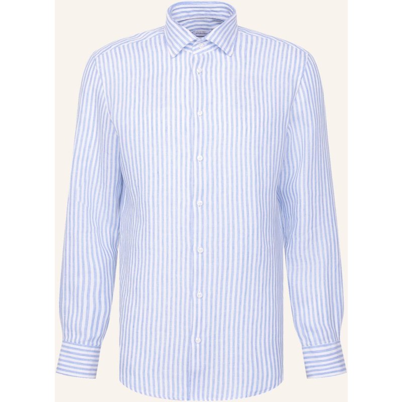 Seidensticker Leinenhemd Regular Fit blau