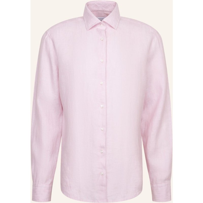 Seidensticker Leinenhemd Regular Fit rosa