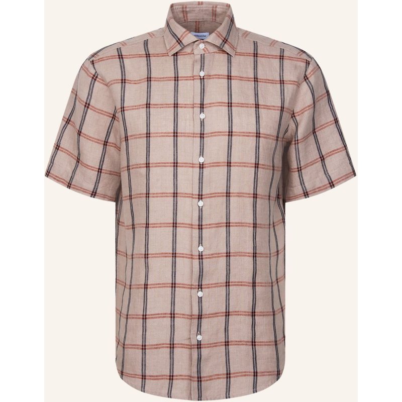 Seidensticker Leinenhemd Regular Fit beige