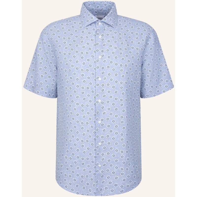 Seidensticker Leinenhemd Regular Fit blau
