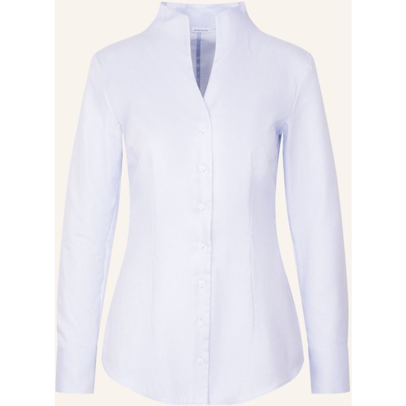 Seidensticker Kelchkragenbluse blau