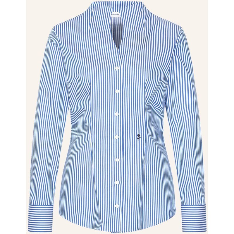Seidensticker Kelchkragenbluse blau