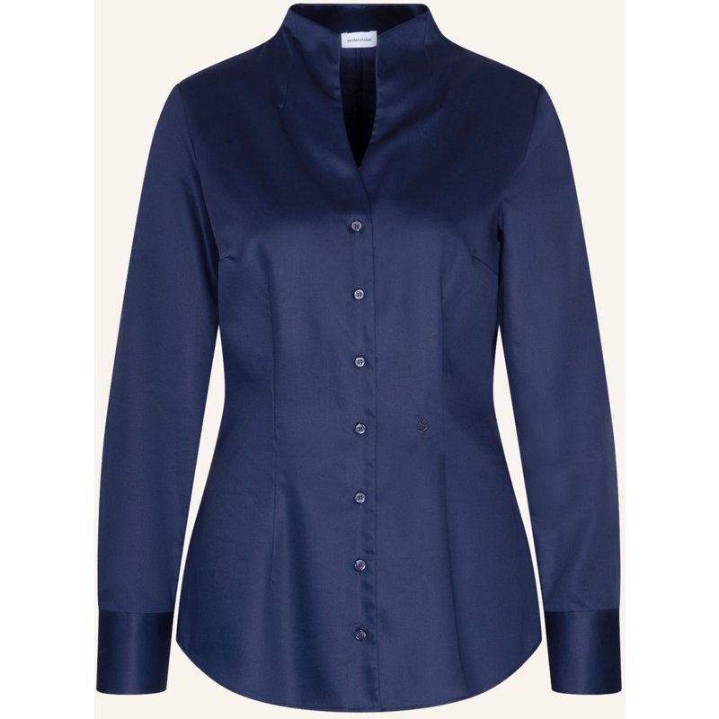 Seidensticker Kelchkragenbluse blau