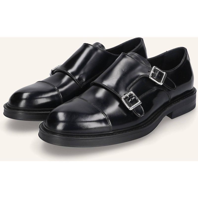 Heinrich Dinkelacker Schnallenschuh Florenz Plain Ca schwarz