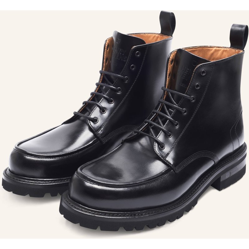 Henry Stevens Schnürboots Harry nb5 schwarz