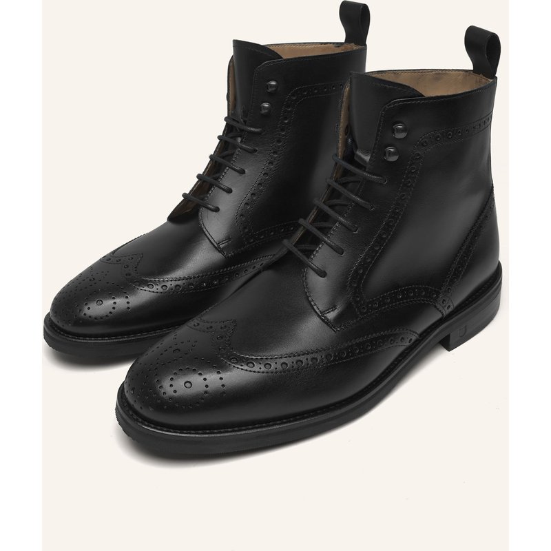Henry Stevens Schnürboots Winston fbdb2 schwarz