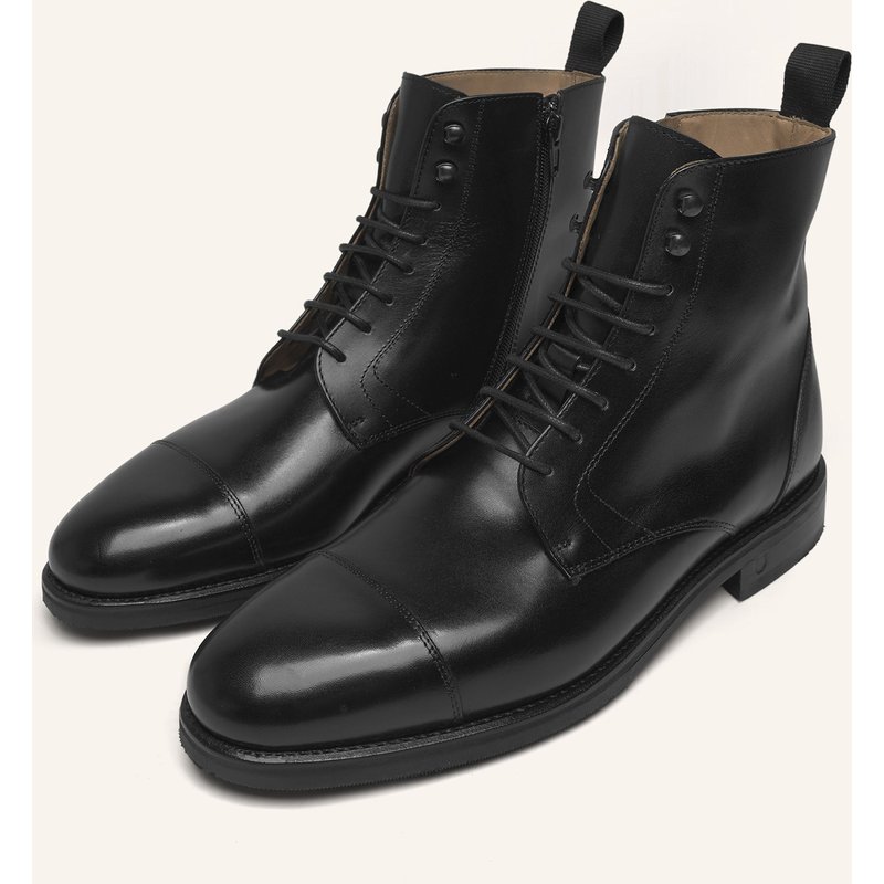 Henry Stevens Schnürboots Winston cdb2 schwarz
