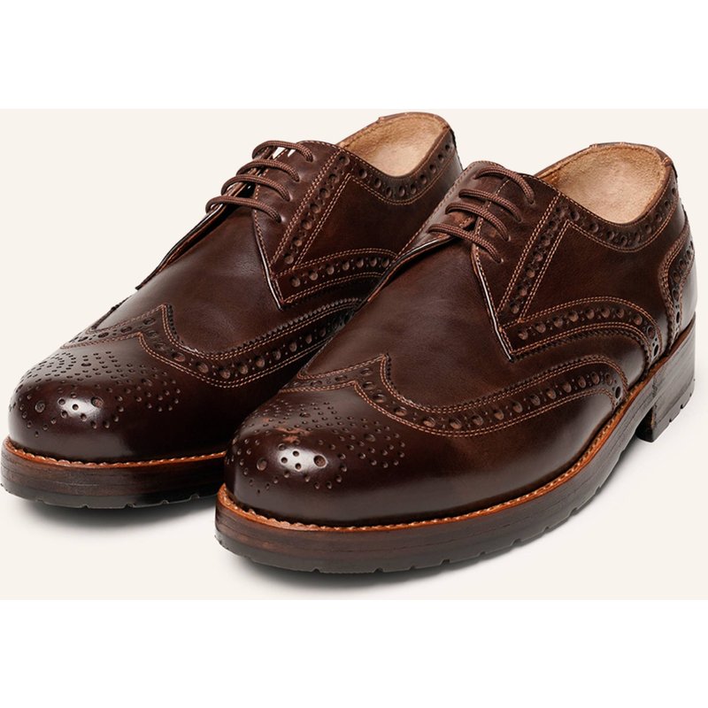 Heinrich Dinkelacker Schnürer Rio Full-Brogue H braun