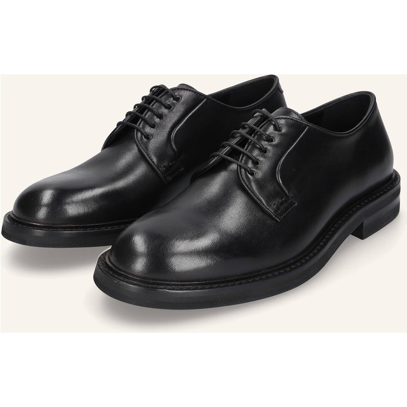 Heinrich Dinkelacker Schnürer Florenz Derby Plain Bc schwarz