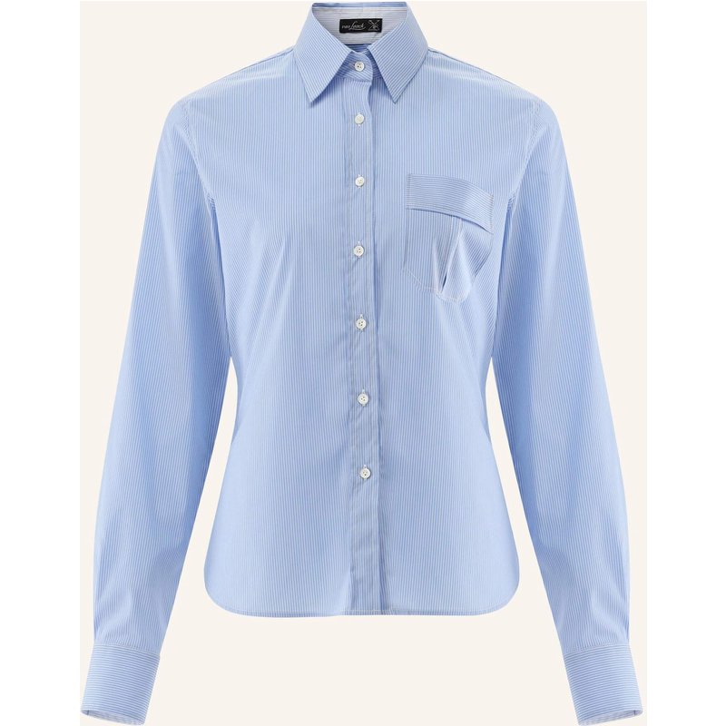 Van Laack Bluse Modern Fit blau