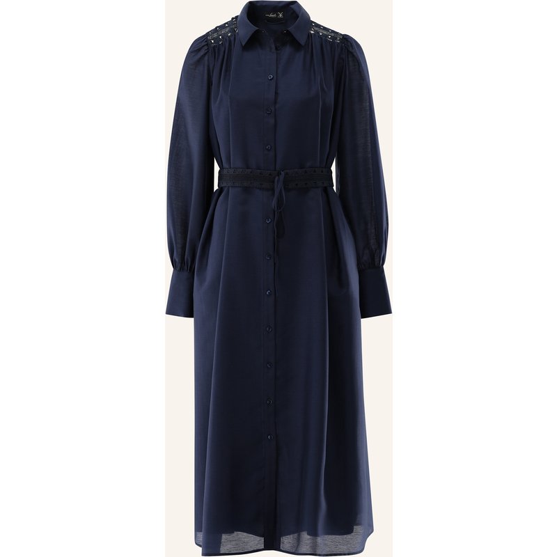 Van Laack Kleid Modern Fit blau