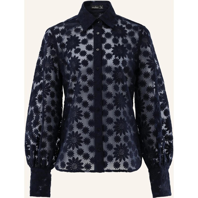 Van Laack Bluse Modern Fit blau