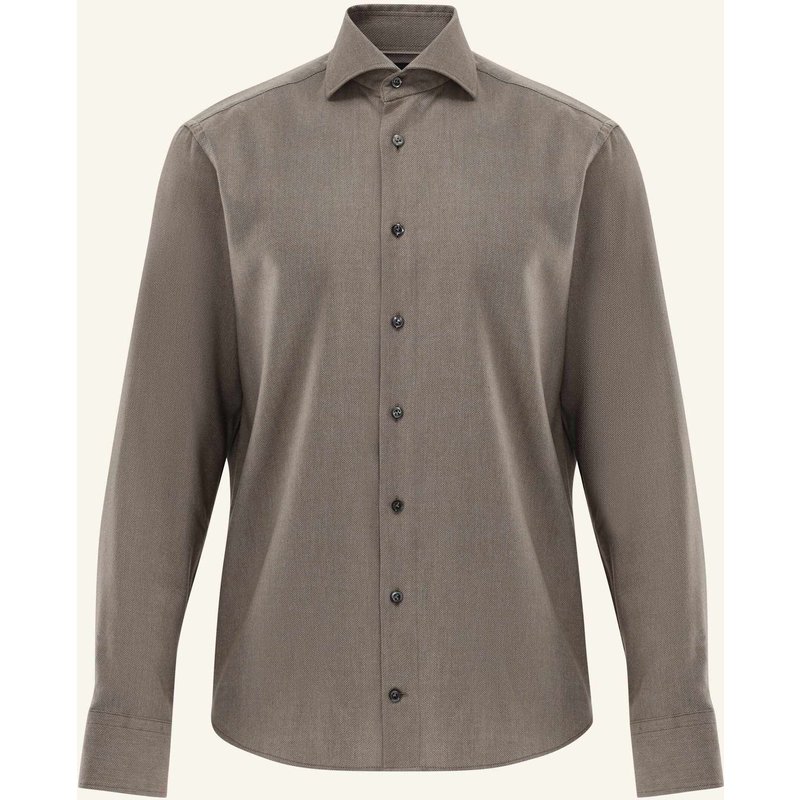 Van Laack Hemd Tailor Fit braun