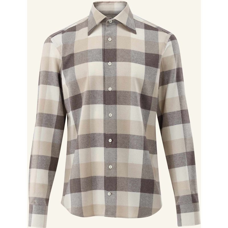 Van Laack Hemd Tailor Fit braun