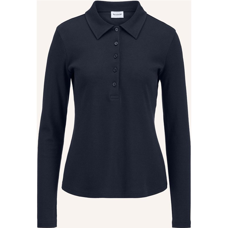 Hessnatur Longsleeve Polo blau