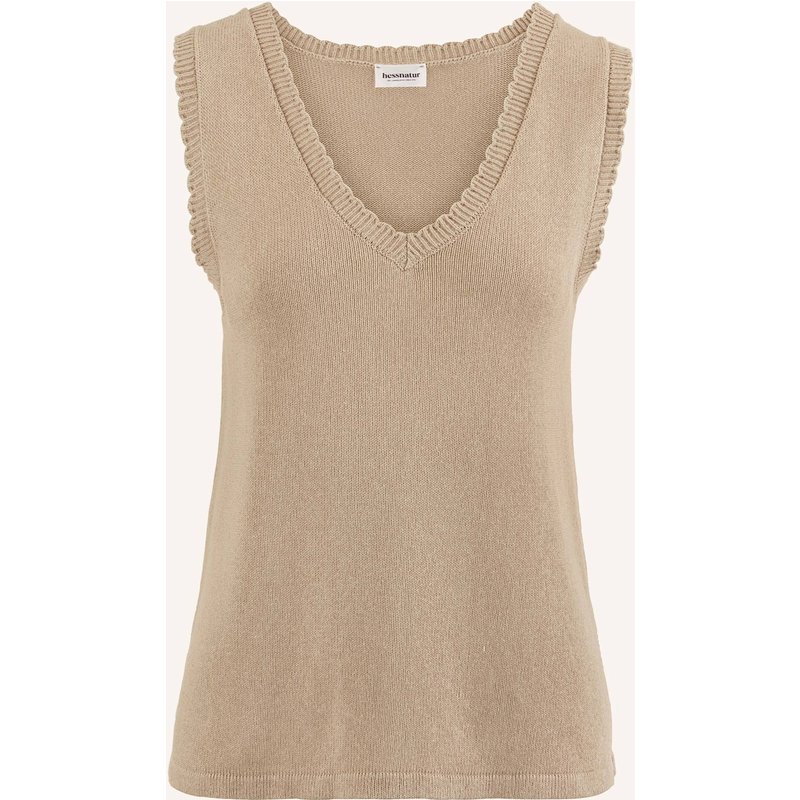Hessnatur Strick Top beige