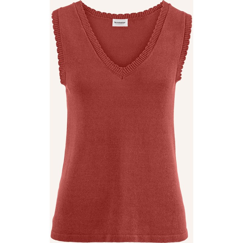 Hessnatur Strick Top braun