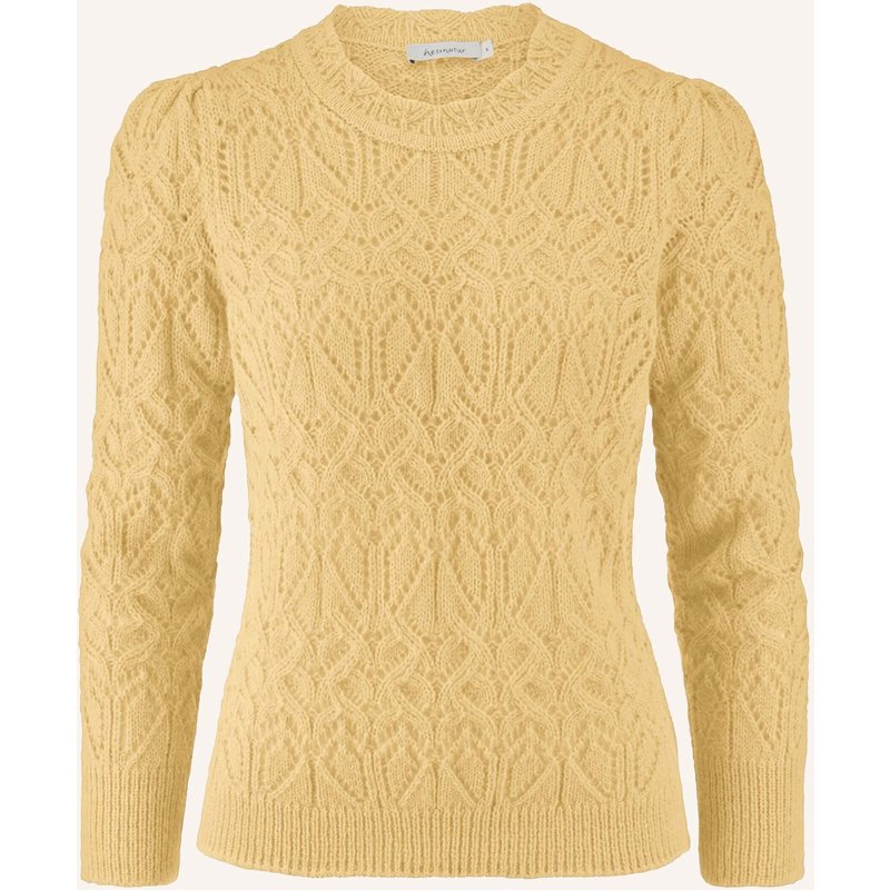 Hessnatur Hessnatur Pullover Regular Aus Reinem Alpaka gelb
