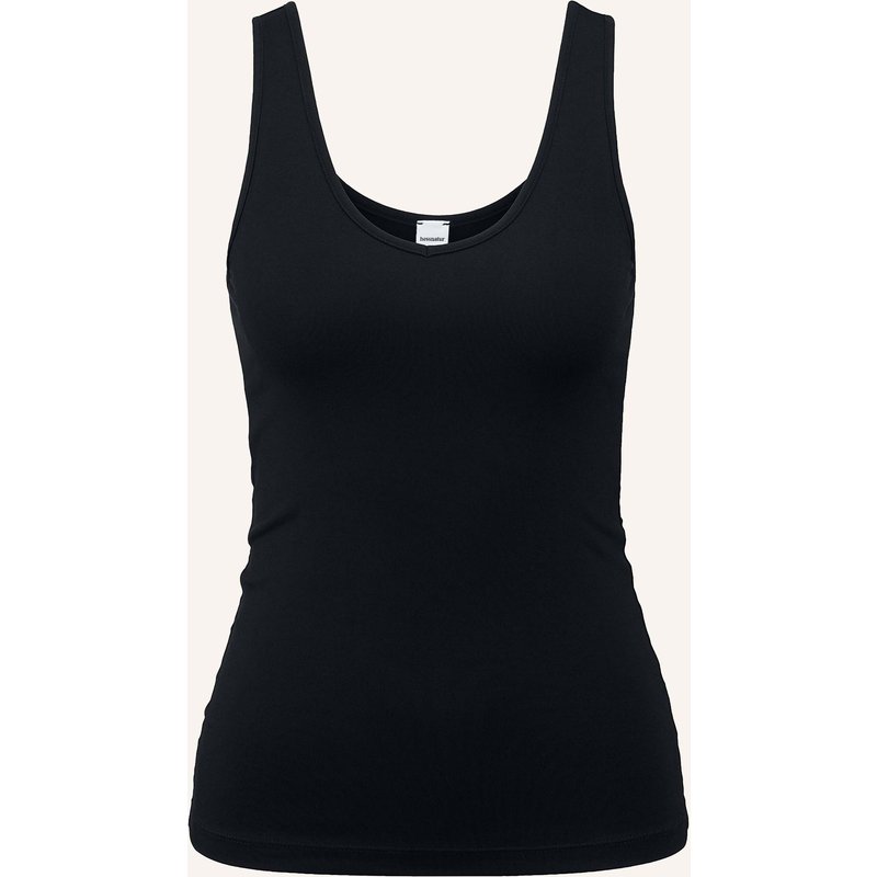 Hessnatur Hessnatur V-Neck Tanktop Pure Sense Aus Tencel™ Modal schwarz